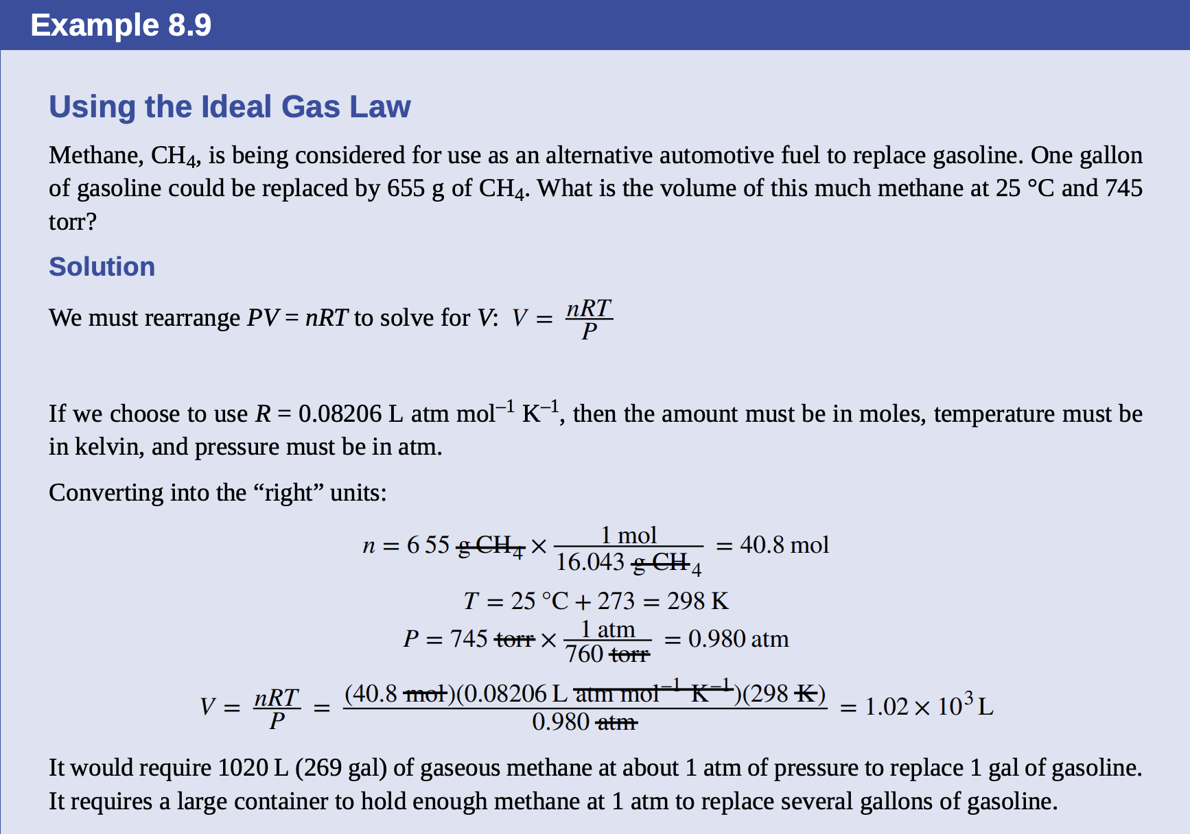 Using the Ideal Gas Law