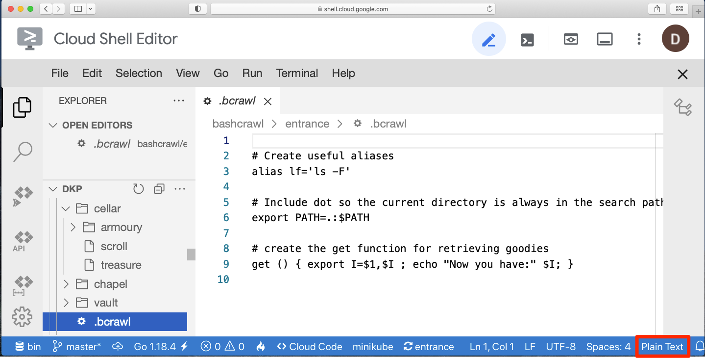OpenClass Lesson - Practicum: Bash Scripts 3: Understand Bashcrawl (~60 ...